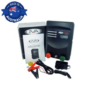 JVA MB8 Mains Battery Electric Fence IP Energizer Solar Kit