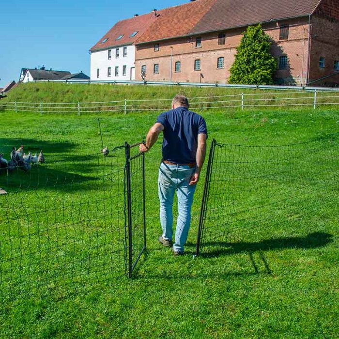 rigid electric fencing hot gate 120cm entry